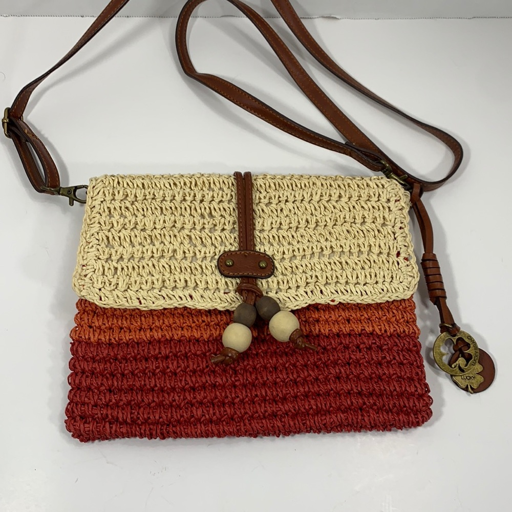 Lucky Brand woven boho bag